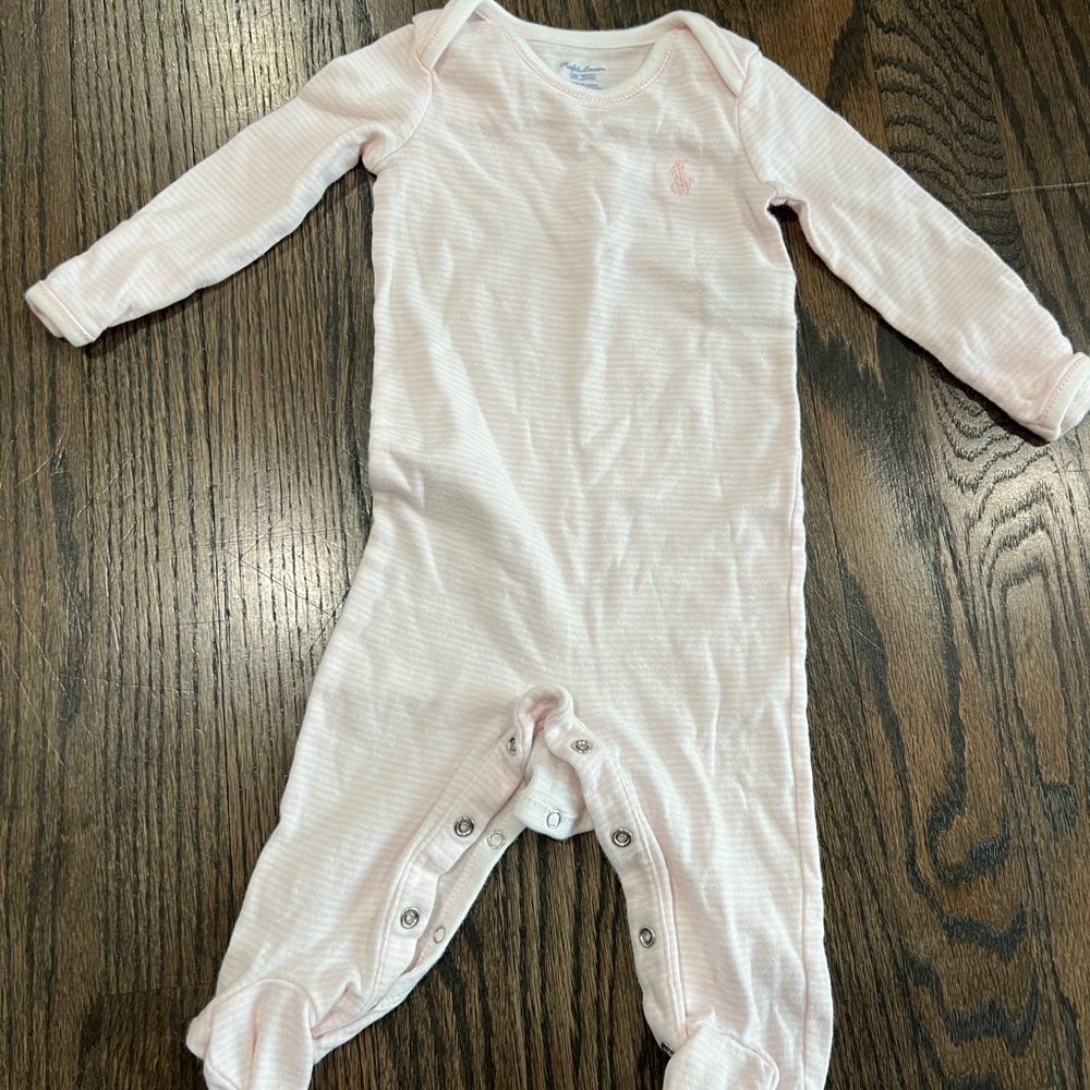 Ralph Lauren Soft Pink Baby Bodysuit - Picture 3 of 7